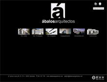 Tablet Screenshot of abalosarquitectos.net